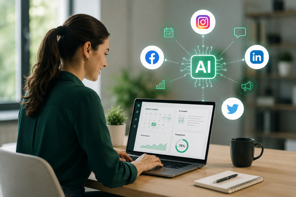 AI social media content creation